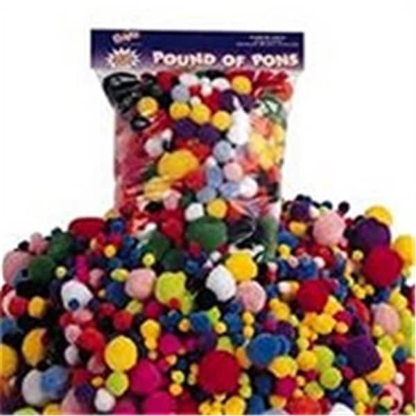 Art Supplies 0.75 In. Puffy Poms, 100 Piece AR29342 - main